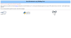 Desktop Screenshot of lists.flywheelarts.org